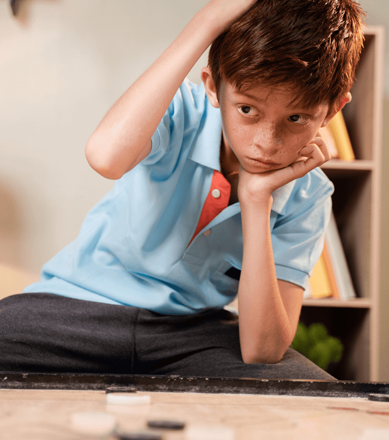 Boy thinking